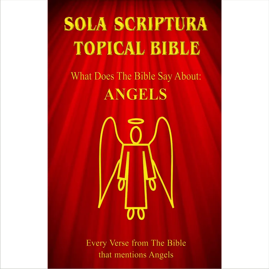The cover of the "Sola Scriptura Topical Bible - What Does The Bible Say About Angels?"