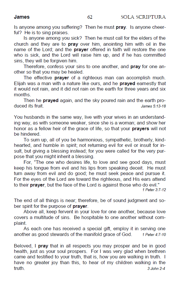 The Pray Chapter from the "Sola Scriptura Topical Bible - Top 20 Spiritual Symbols".