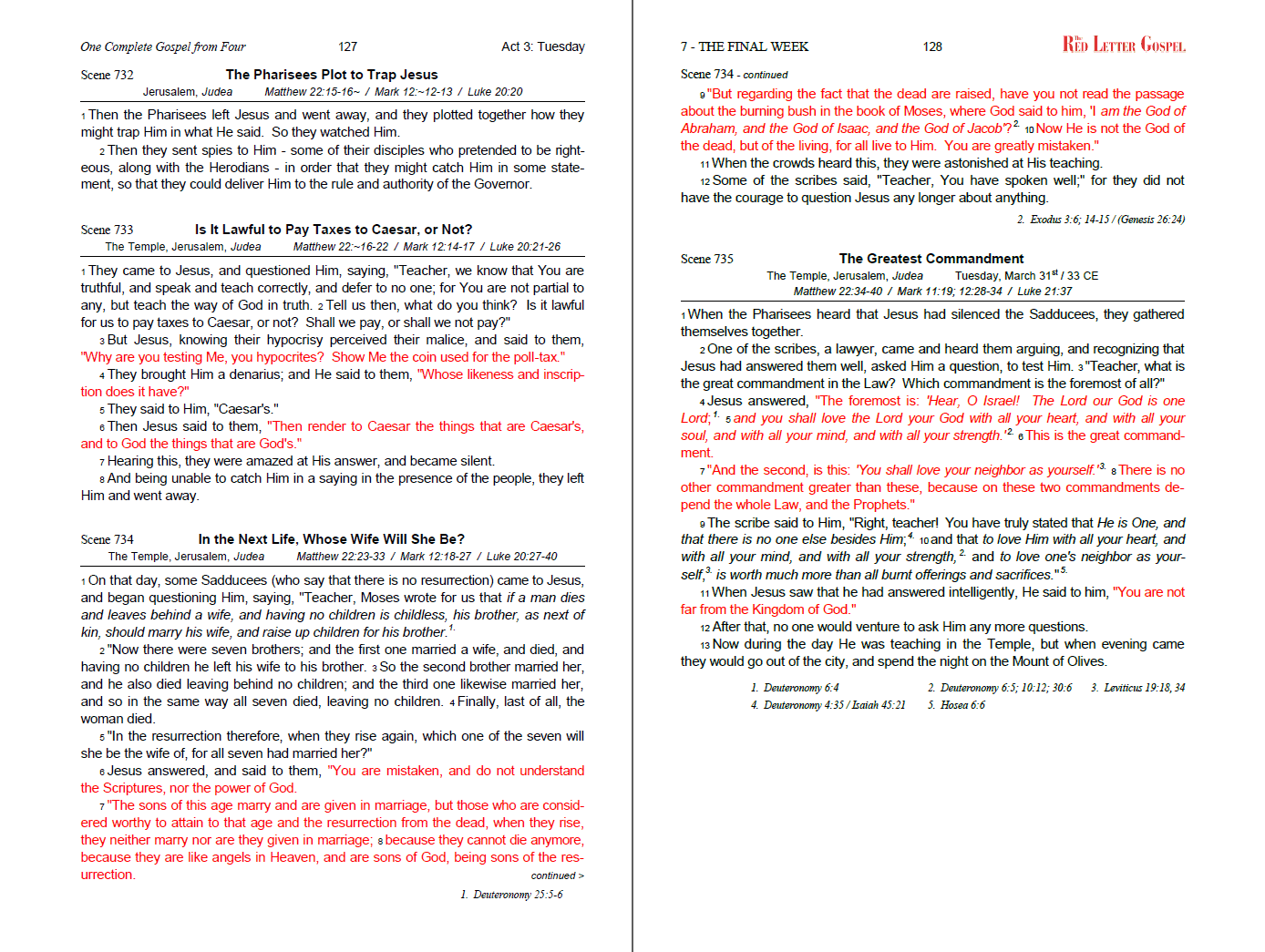 Sample from "The Red Letter Gospel" Complete Edition - Chapter 7.