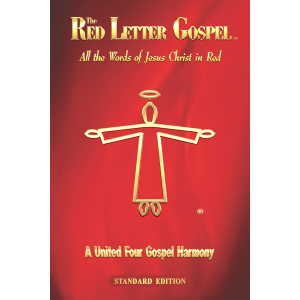 The cover of "The Red Letter Gospel" Standard Edition.