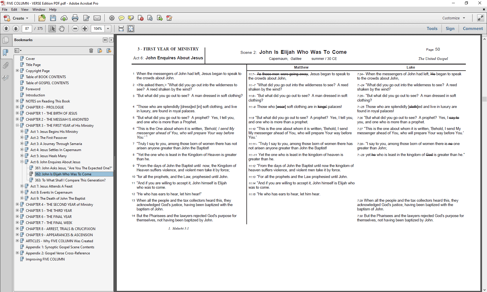 FIVE COLUMN: Verse-By-Verse PDF Edition - Scene 362.