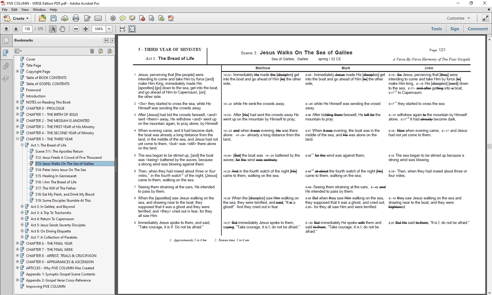 FIVE COLUMN: Verse-By-Verse PDF Edition - Scene 513.