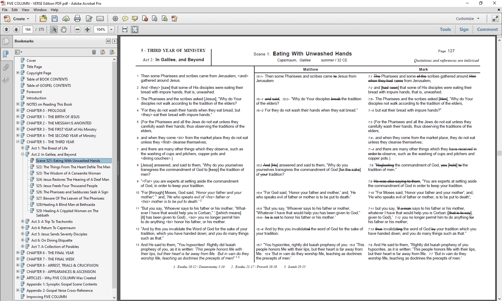 FIVE COLUMN: Verse-By-Verse PDF Edition - Scene 521.