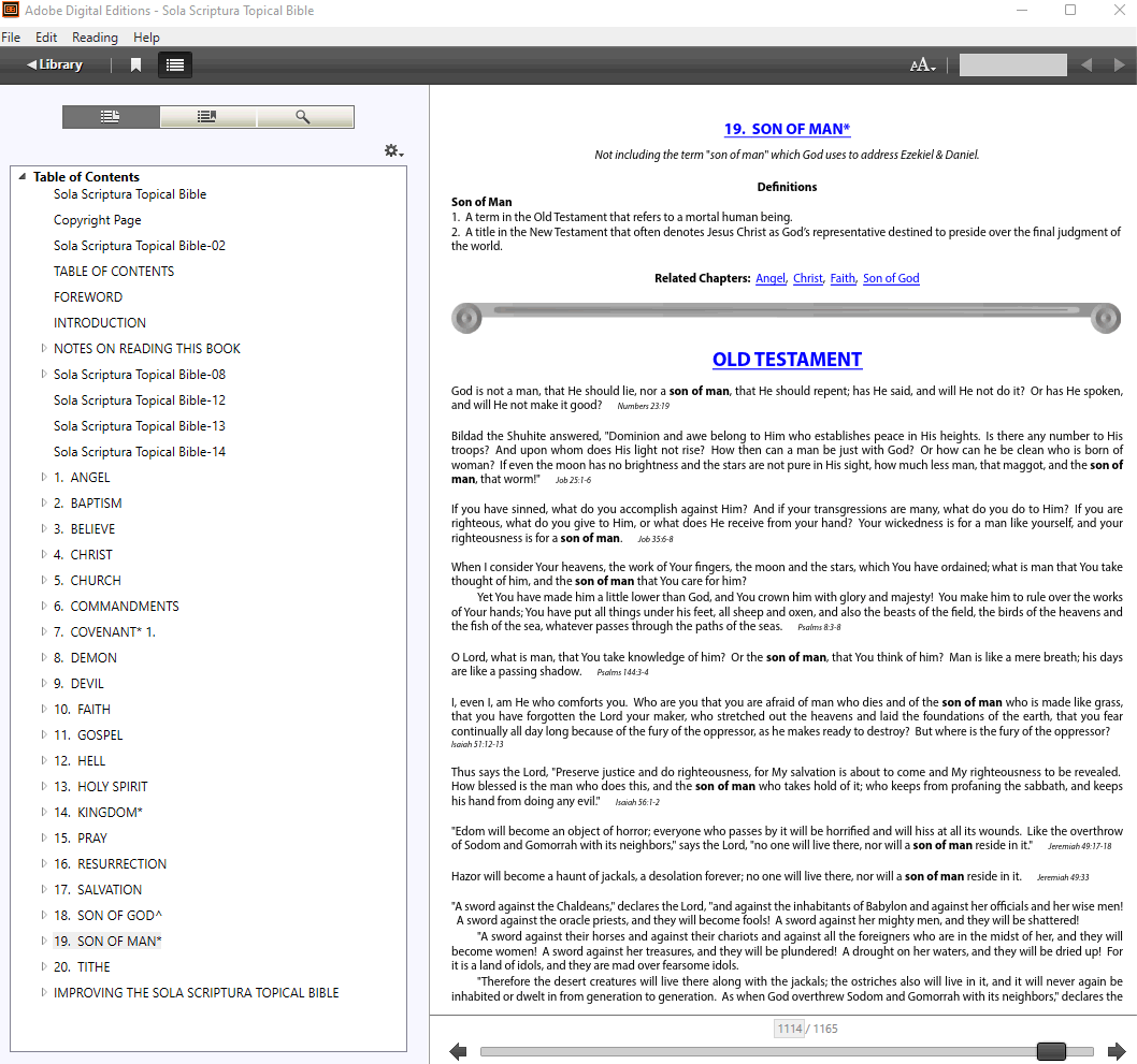 Sola Scriptura Topical Bible: Top 20 Spiritual Symbols ePub - Son of Man.